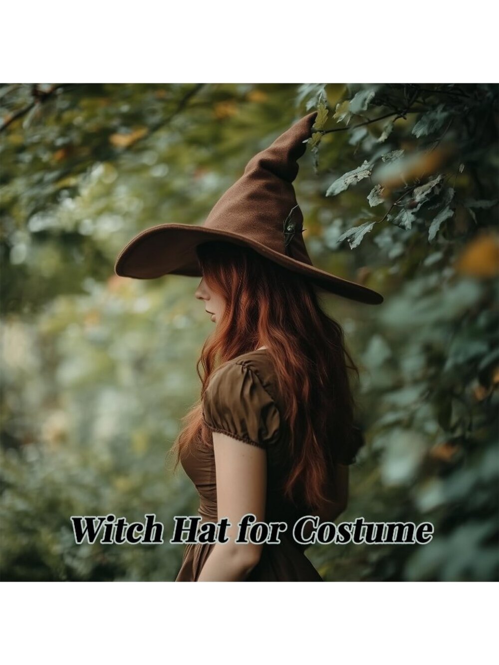 Halloween Brown Wizard Witch Hat Novelty Cosplay Accessories For Christmas Party - Picture 2 of 7